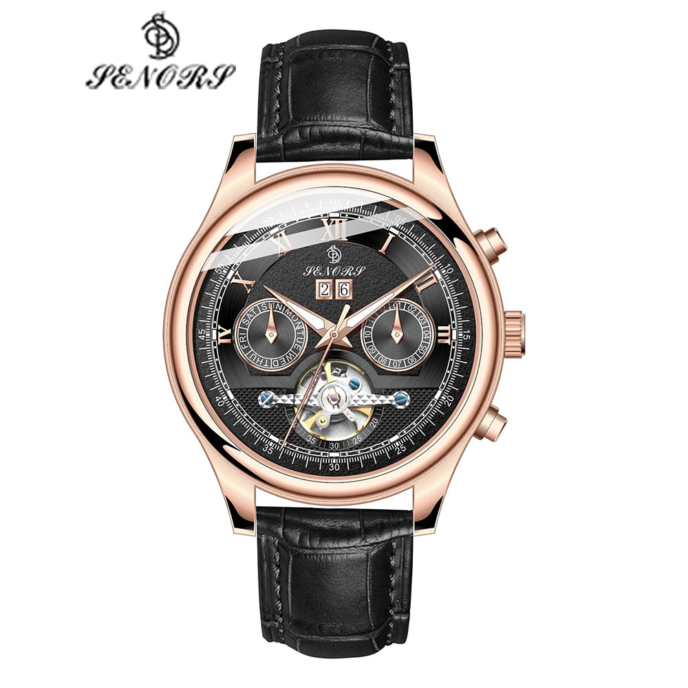 Senor's Automatic Leather Watch.