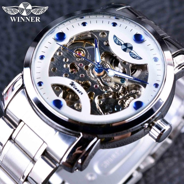 Winner's Blue Ocean skeleton Automatic Watch II