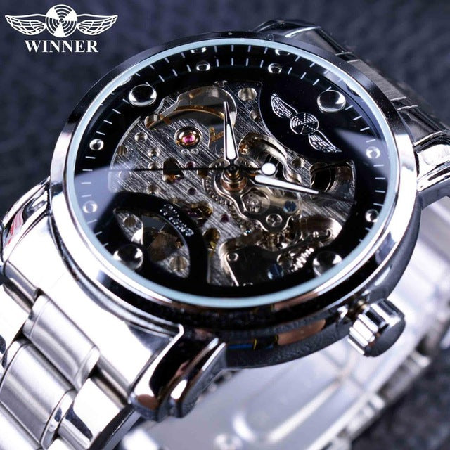 Winner's Blue Ocean skeleton Automatic Watch II